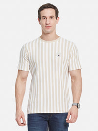 Octave Men Striped T-shirt