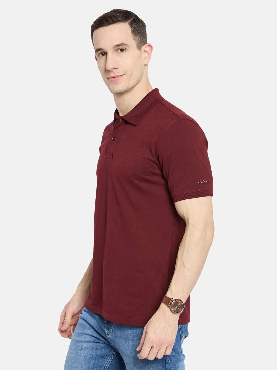 Octave Men Polo Collar T-shirt