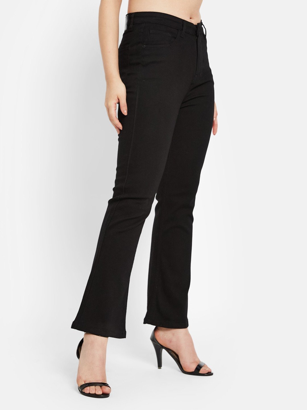 METTLE Women Light Fade Stretchable Bootcut Jeans