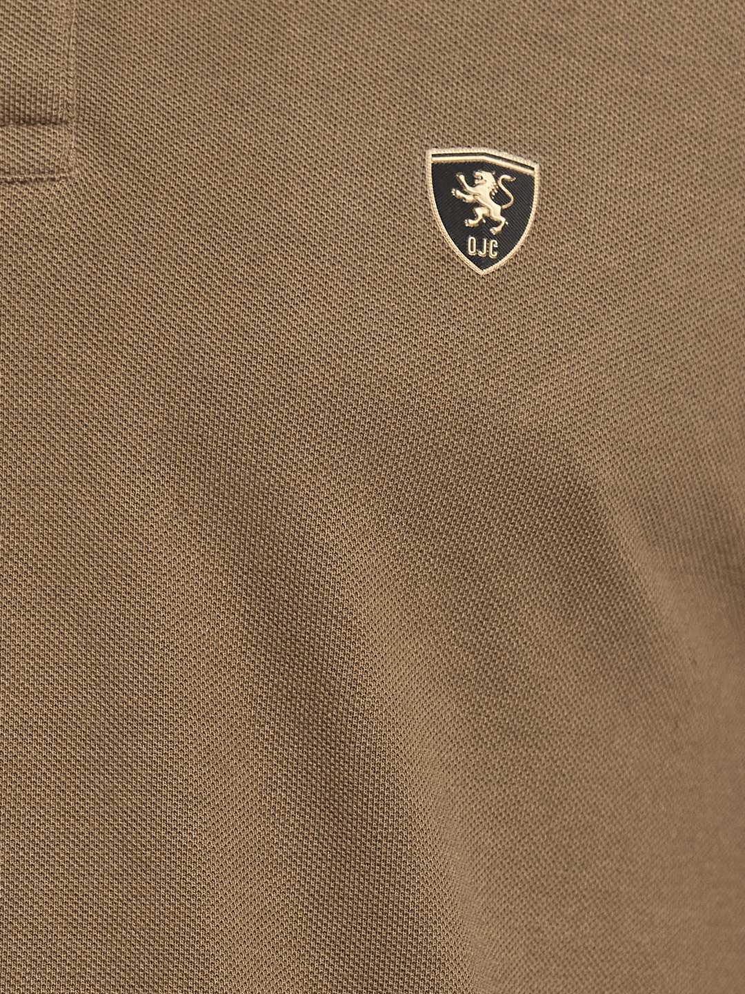 CUT N SEW POLO NECK PIQUE  T-SHIRT