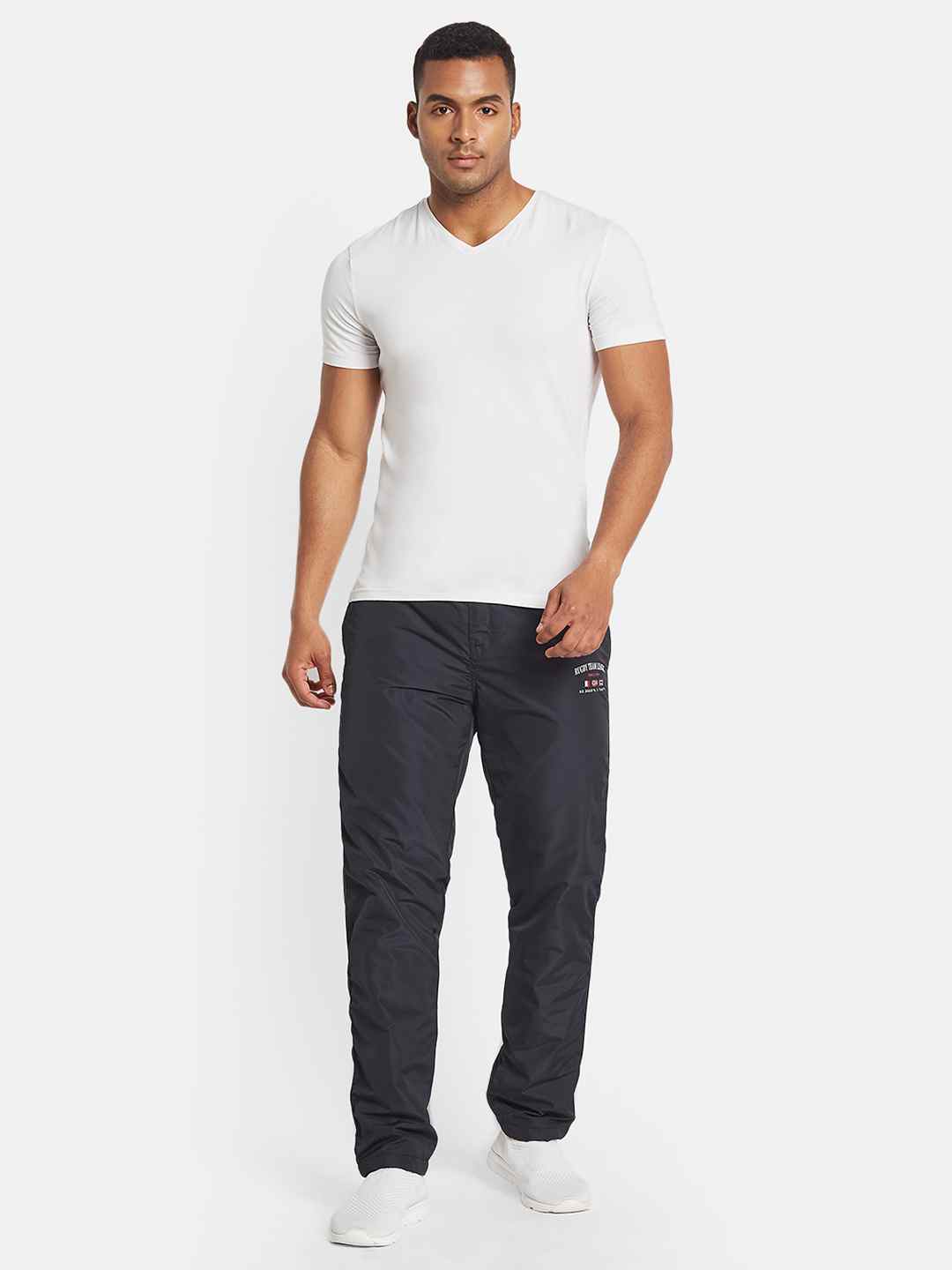 Octave Men Regular Fit Mid Rise Cotton Track Pants