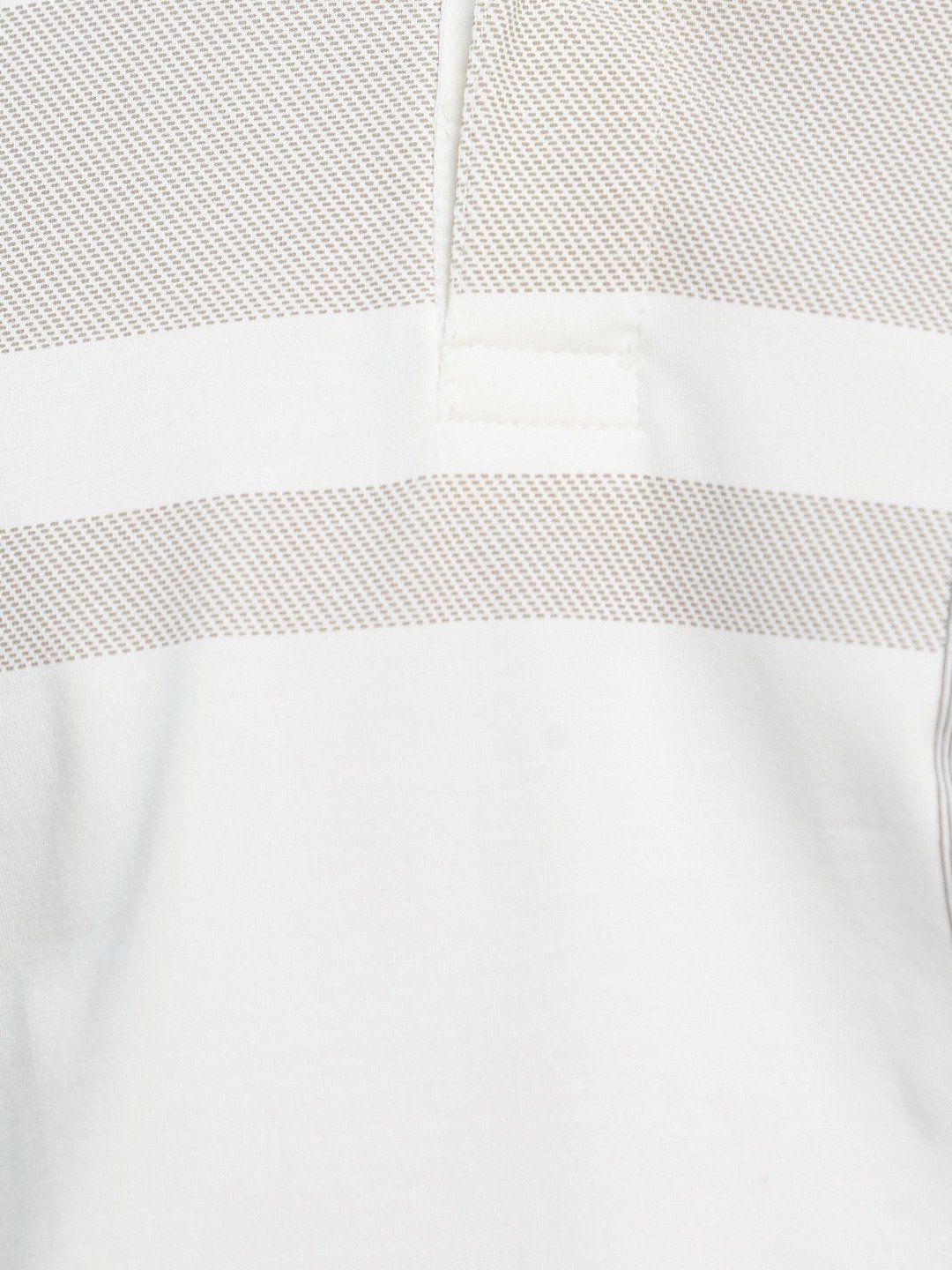 FRONT CHECK PRINT POLO NECK SINGLE JERSEY KNIT LYCRA T-SHIRT