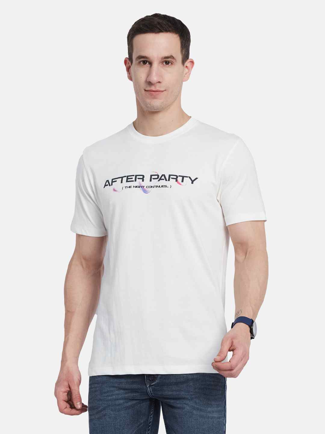 Octave Men Printed T-shirt