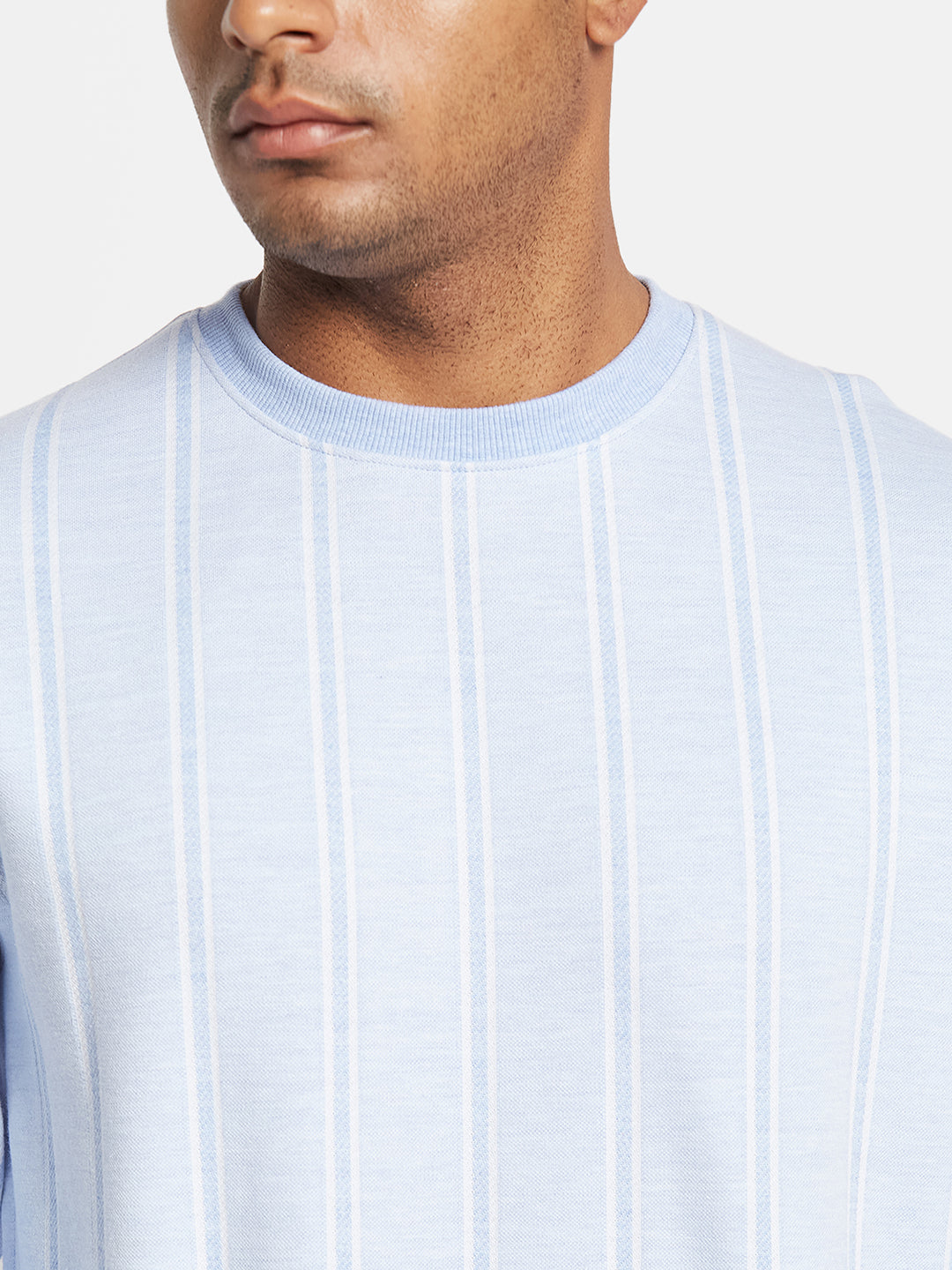 Octave Men Striped Sweatshirt