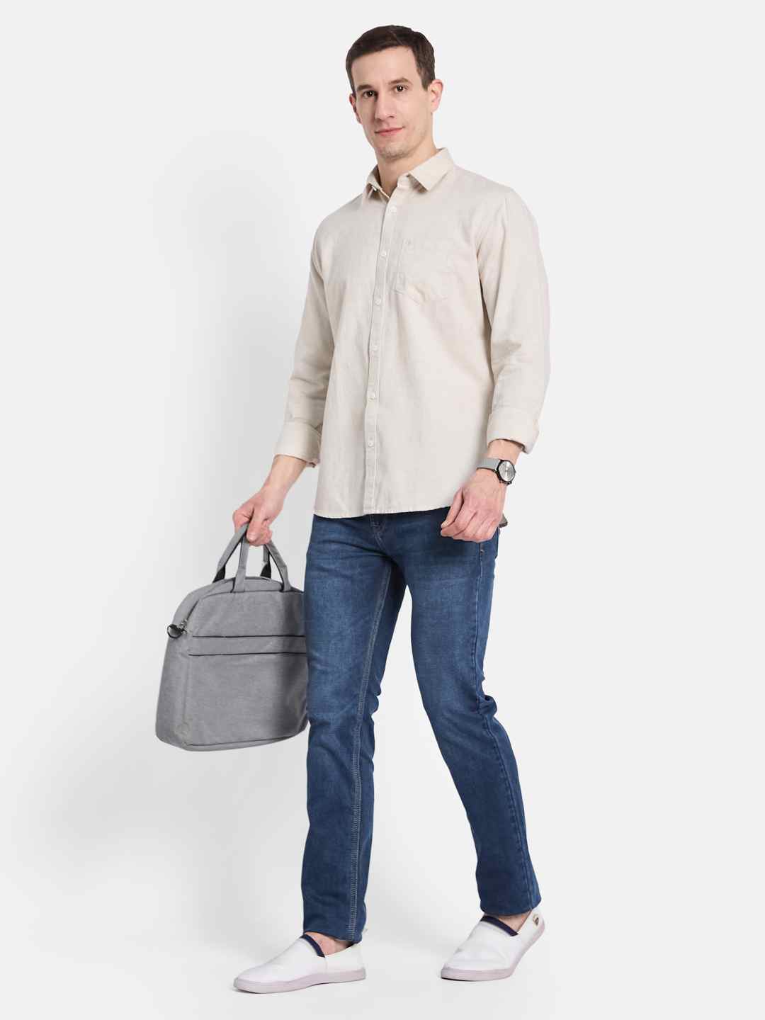 METTLE Men Opaque Casual Shirt