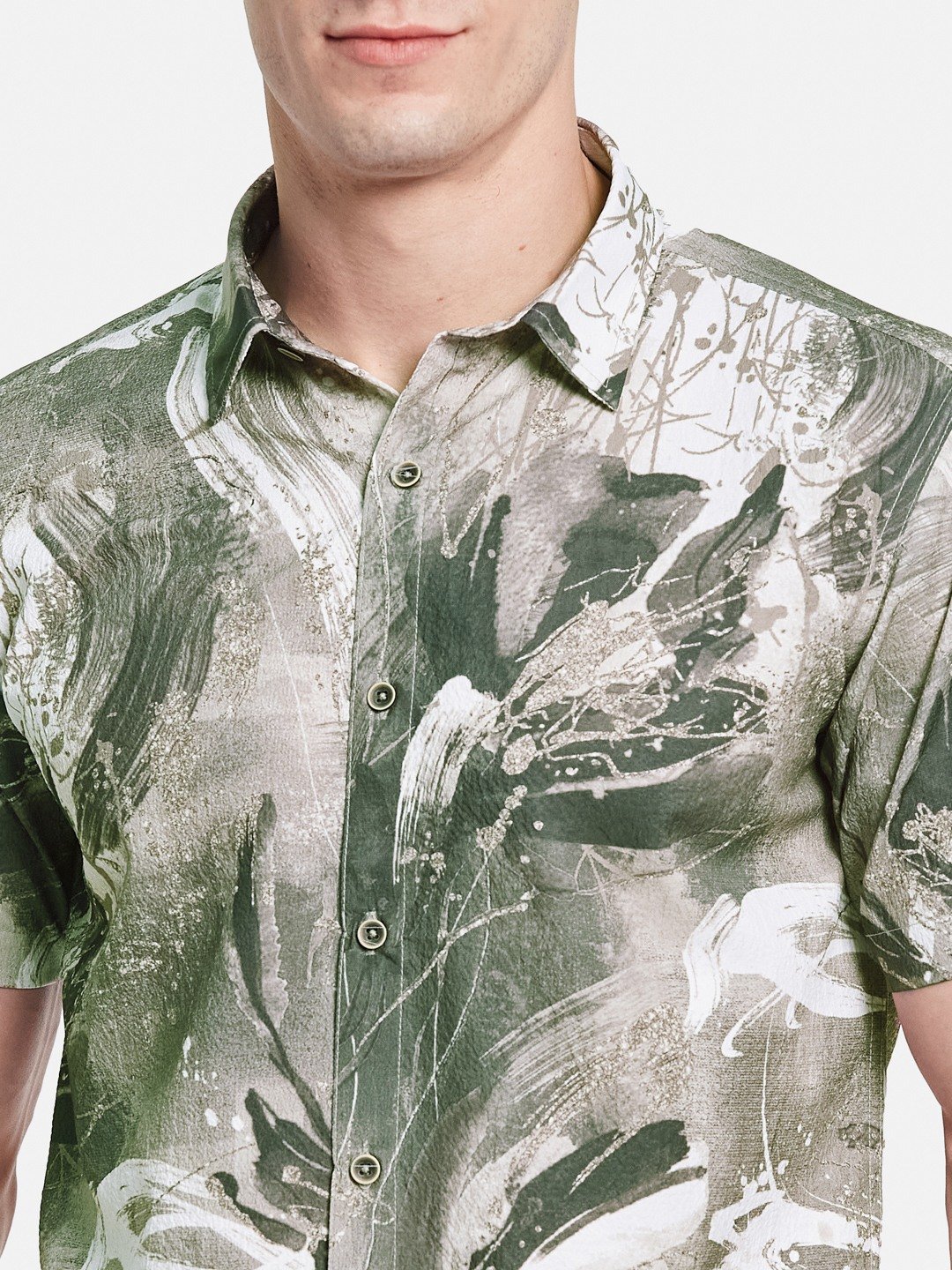 METTLE Men Floral Opaque Printed Casual Shirt