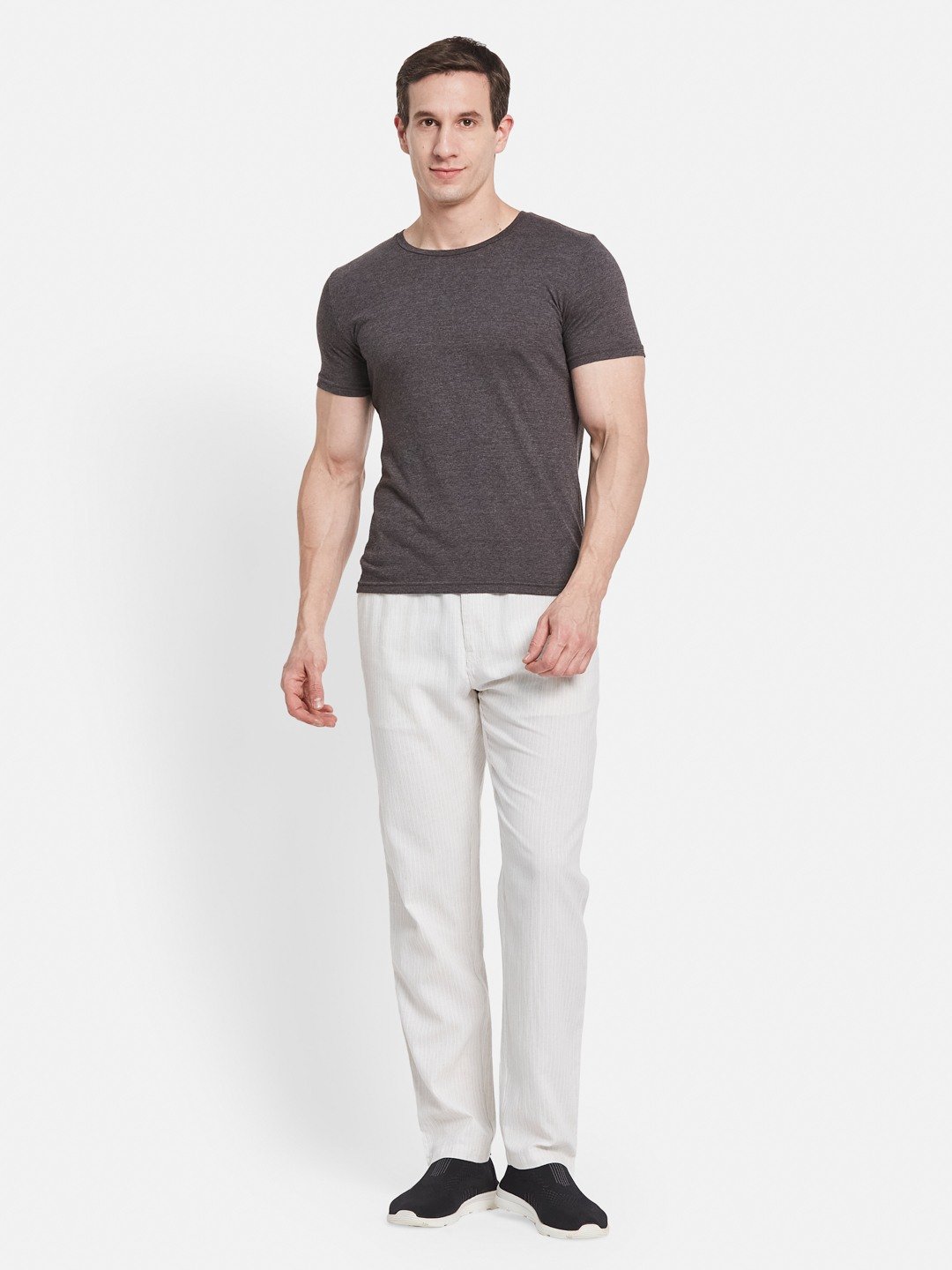 Octave Men Cotton Mid Rise Track Pants