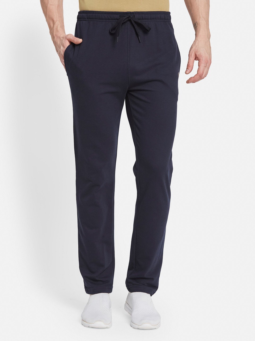 Octave Men Cotton Mid Rise Track Pants