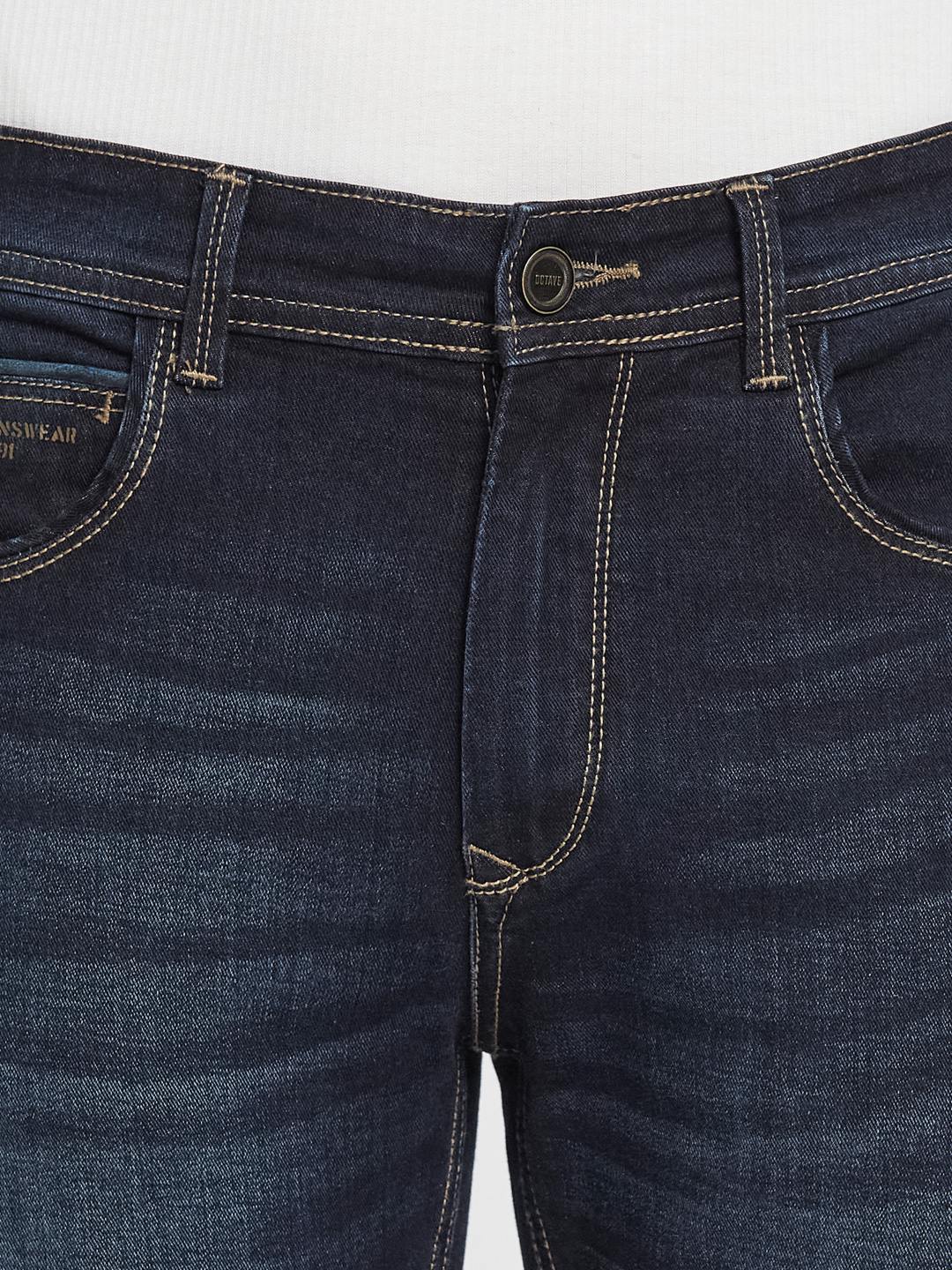Octave Men Heavy Fade Slim Fit Stretchable Jeans
