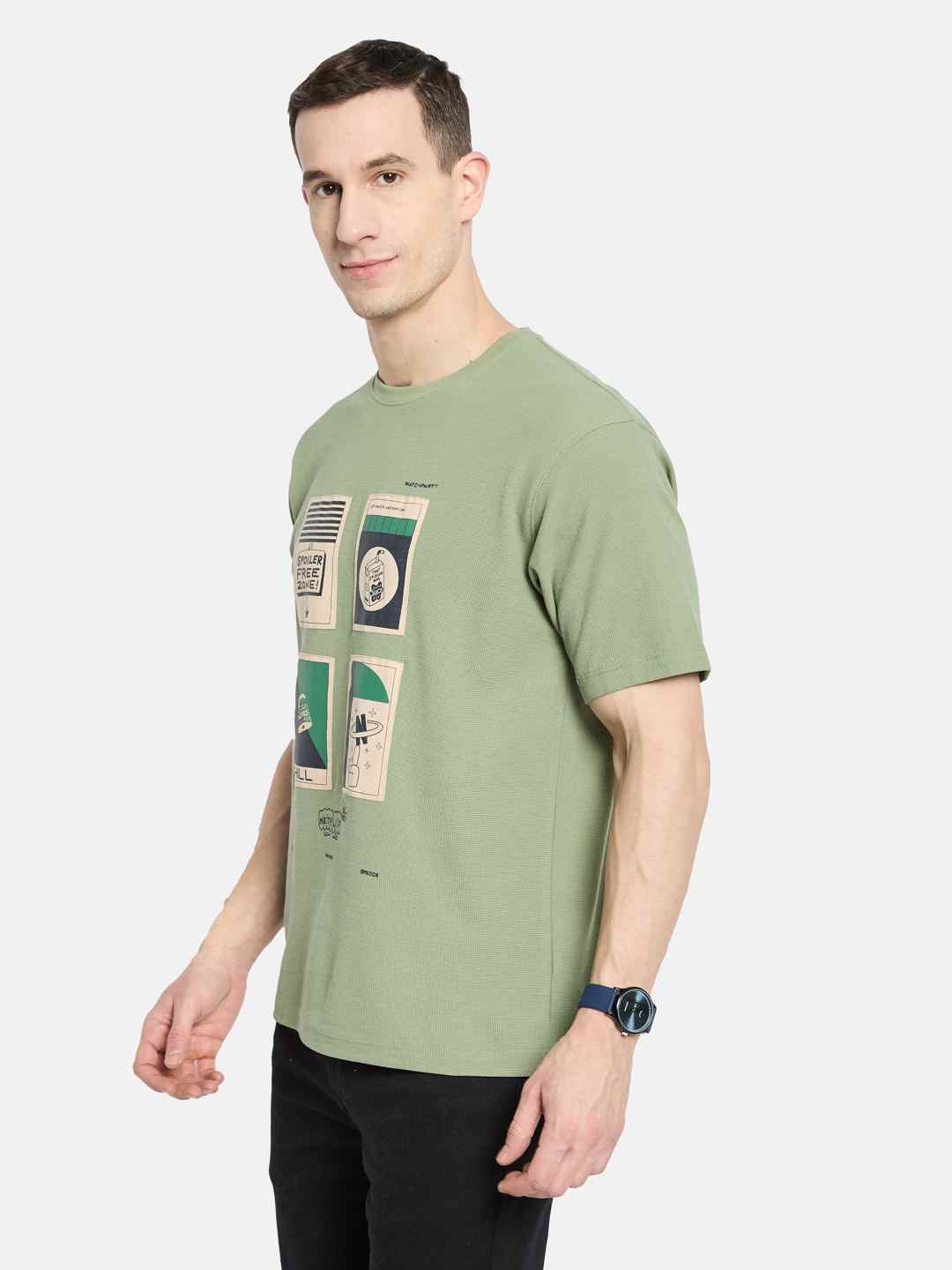 Octave Men Printed T-shirt