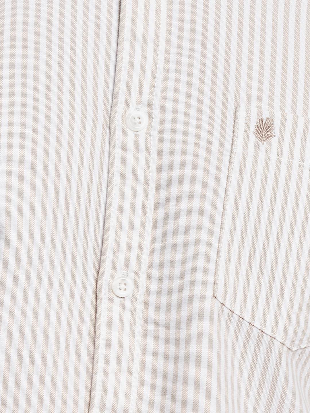 METTLE Men Multi Stripes Opaque Striped Casual Shirt