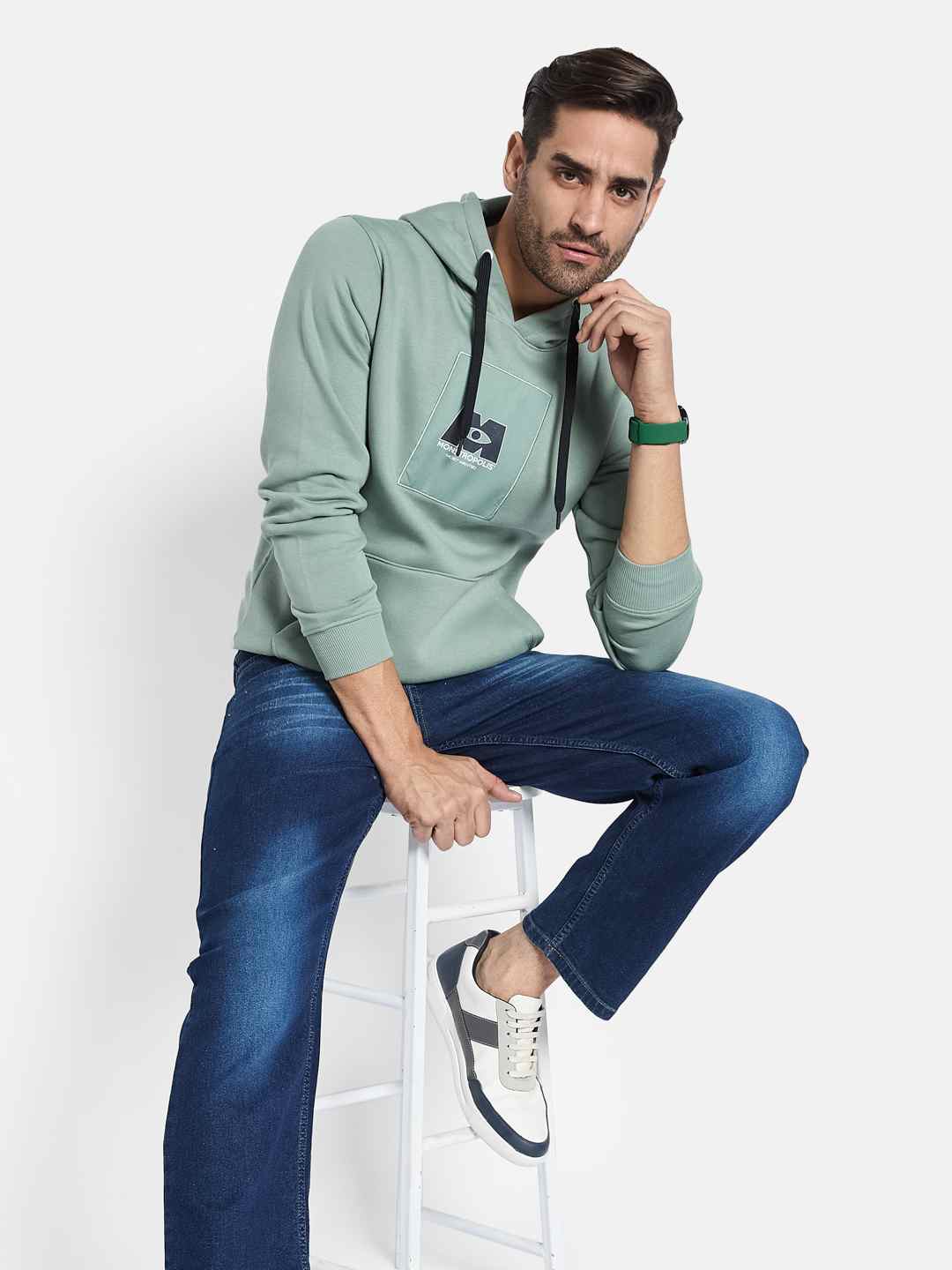 Octave Men Hooded Pullover Sweatshirt