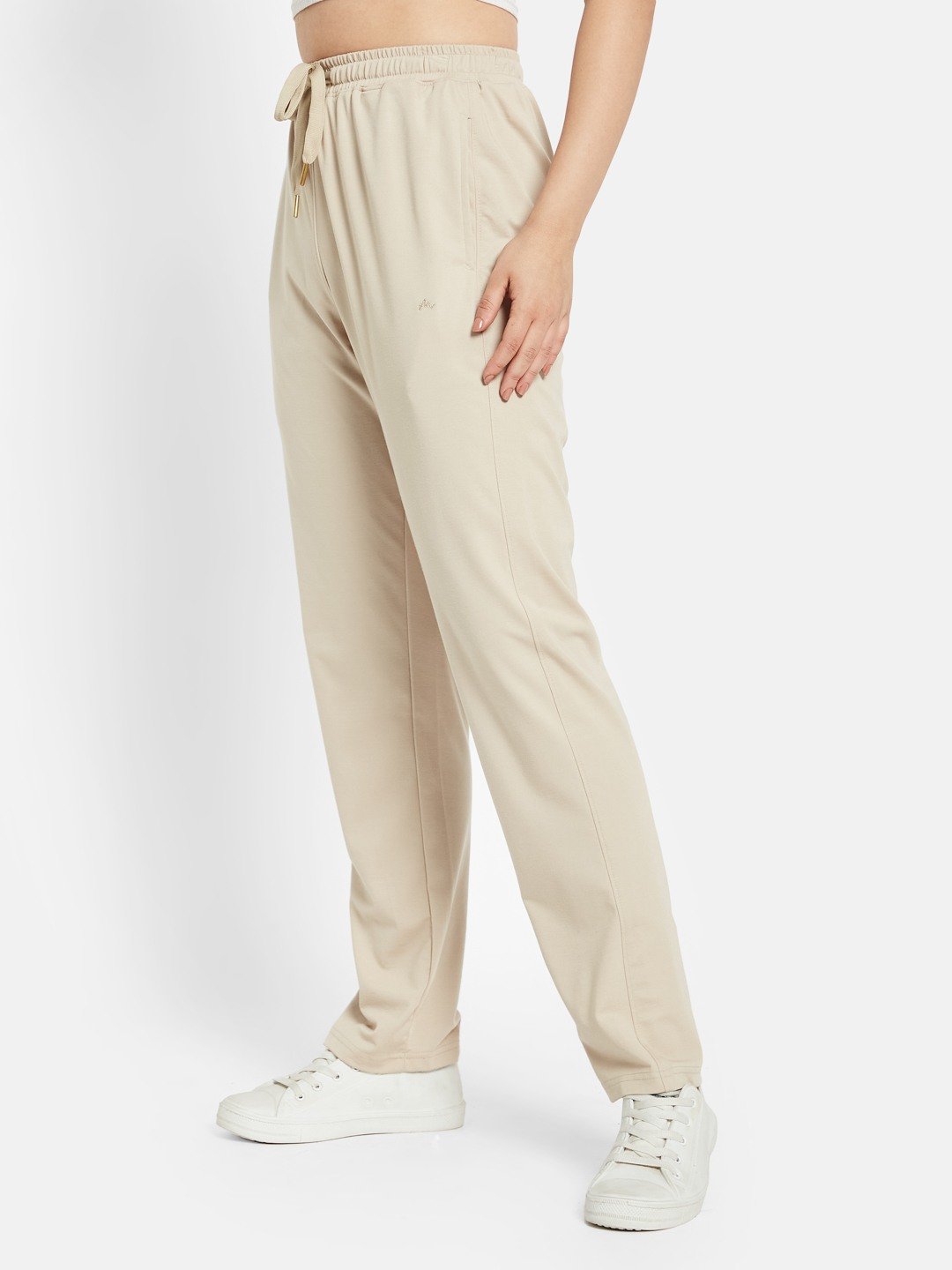 METTLE Women Cotton Mid-Rise Track Pant
