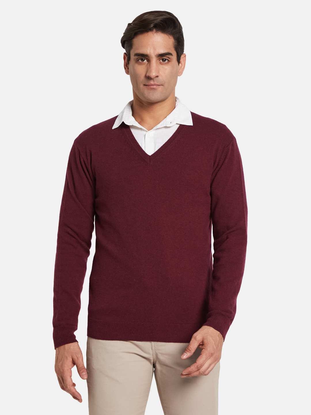 METTLE Men Woollen Pullover