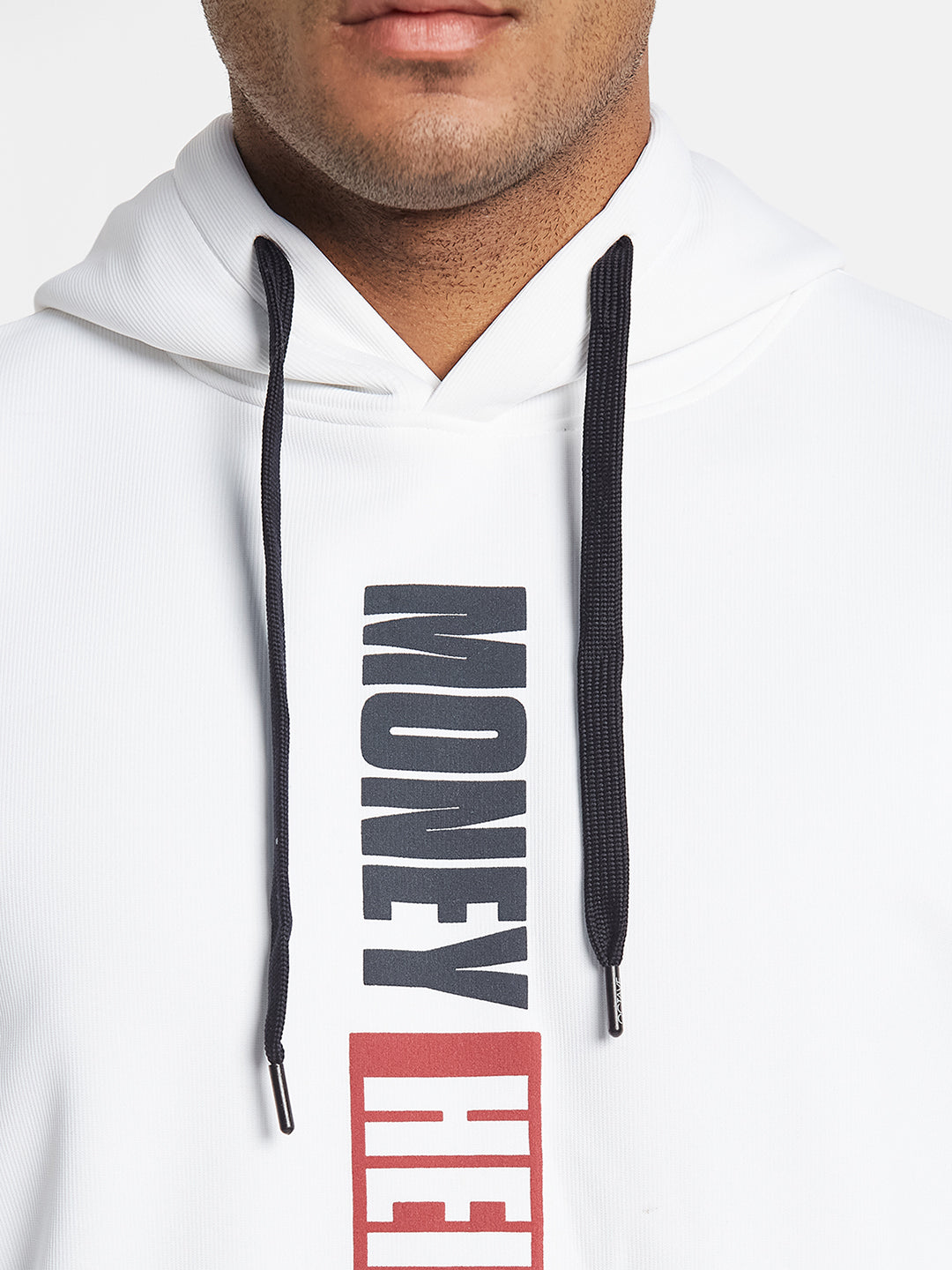 Octave Men Printed Hooded Sweatshirt