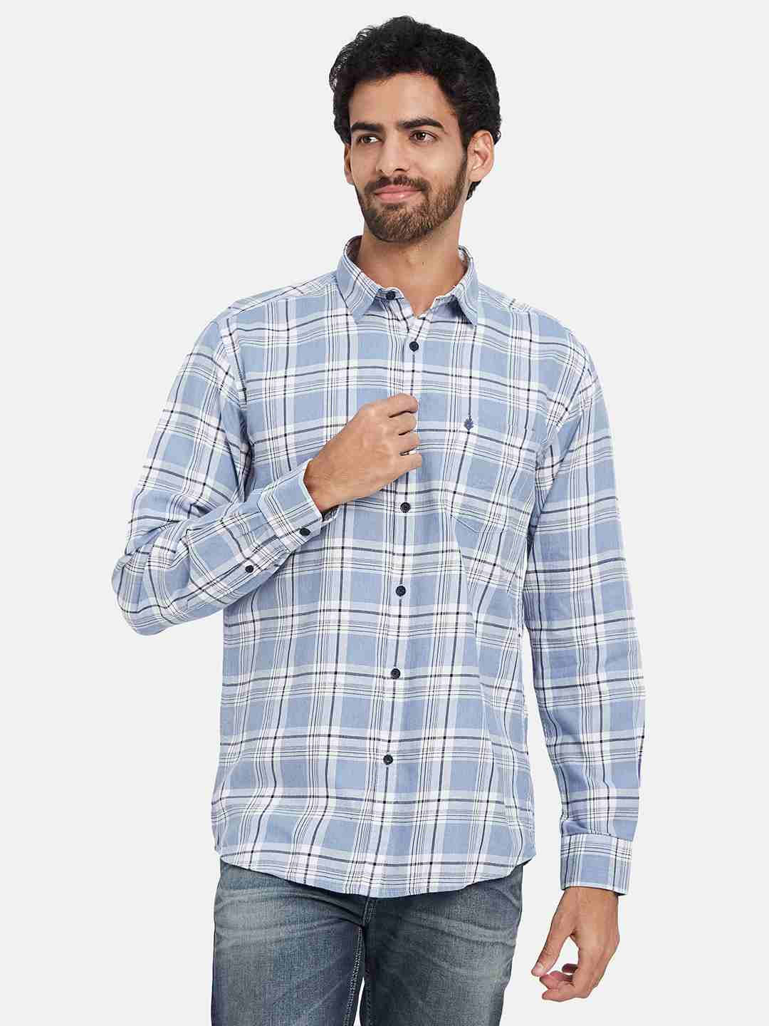 Mettle Other Checked Cotton Casual Shirt